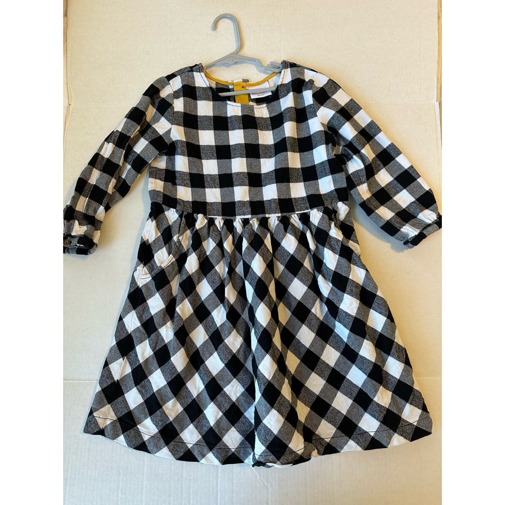 Hanna Andersson‎ Gingham Flannel Button Back Dress Sz 130 (8) - Picture 9 of 9